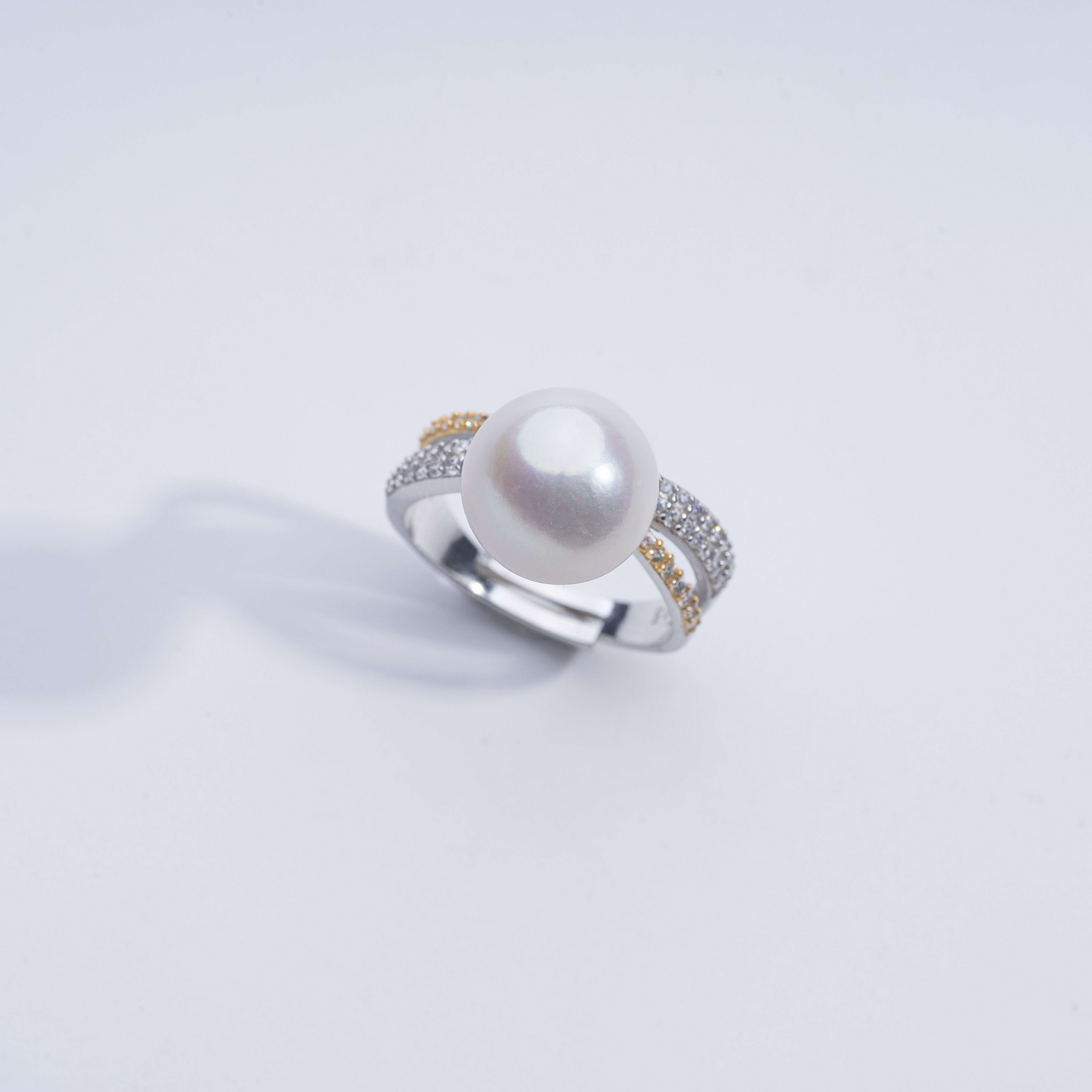 爱迪生淡水珍珠 S925银淡水珍珠戒指 10-11mm 【Tina专属】星空戒指