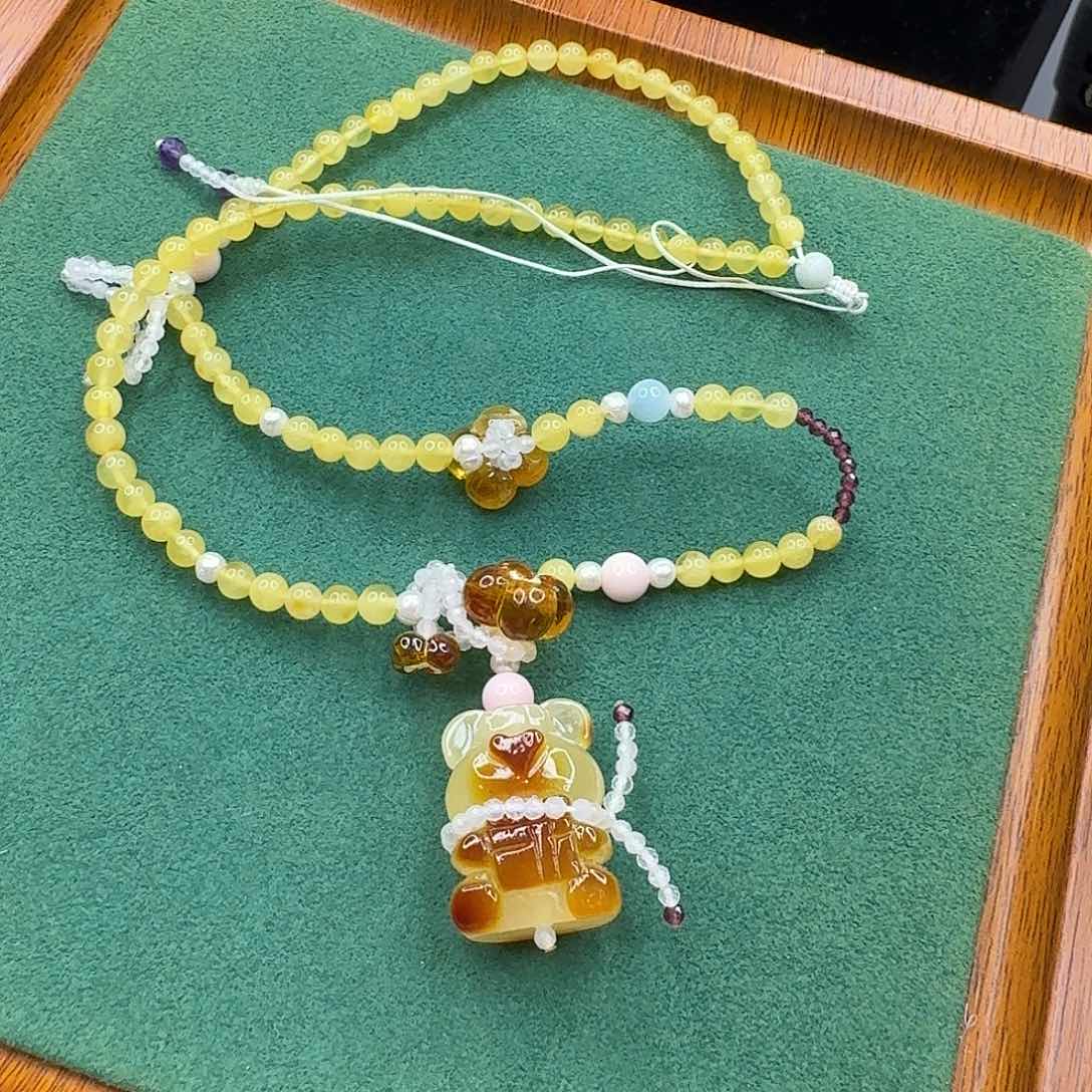 琥珀手链未镶嵌琥珀颈饰