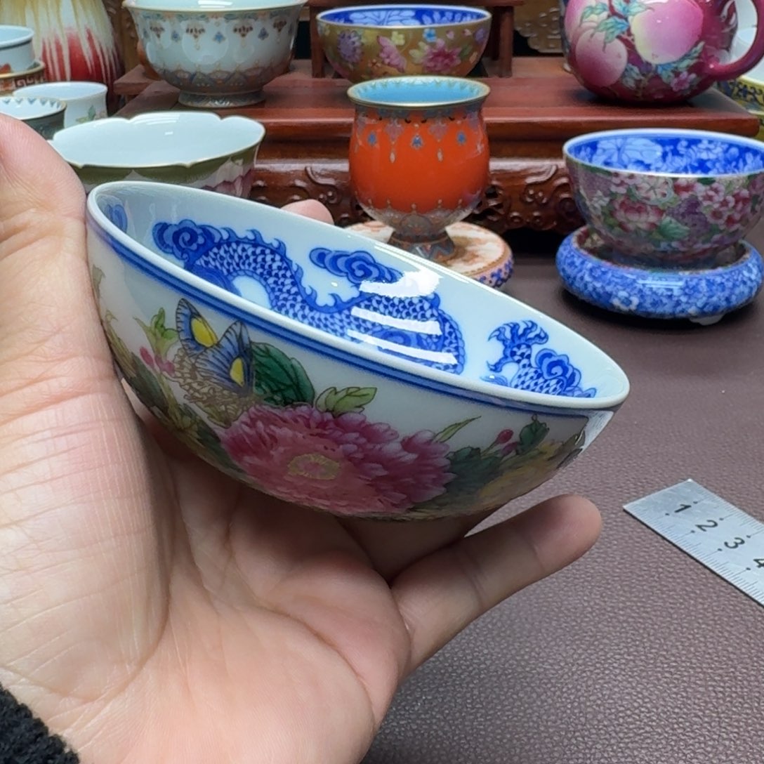 瓷片景德镇仿古手工制作精品展示