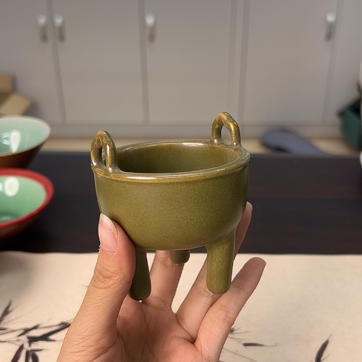 龙泉云间青瓷小米茶器