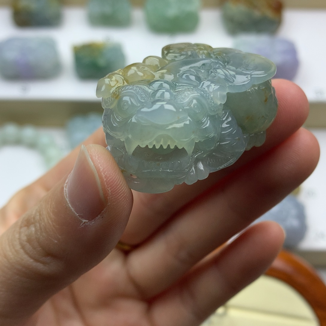 翡翠吊坠(不含链)未镶嵌天然缅甸翡翠A货貔貅