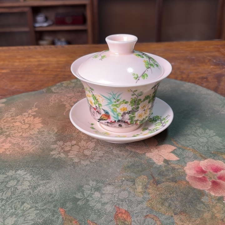 柴烧纯手工手绘陶瓷