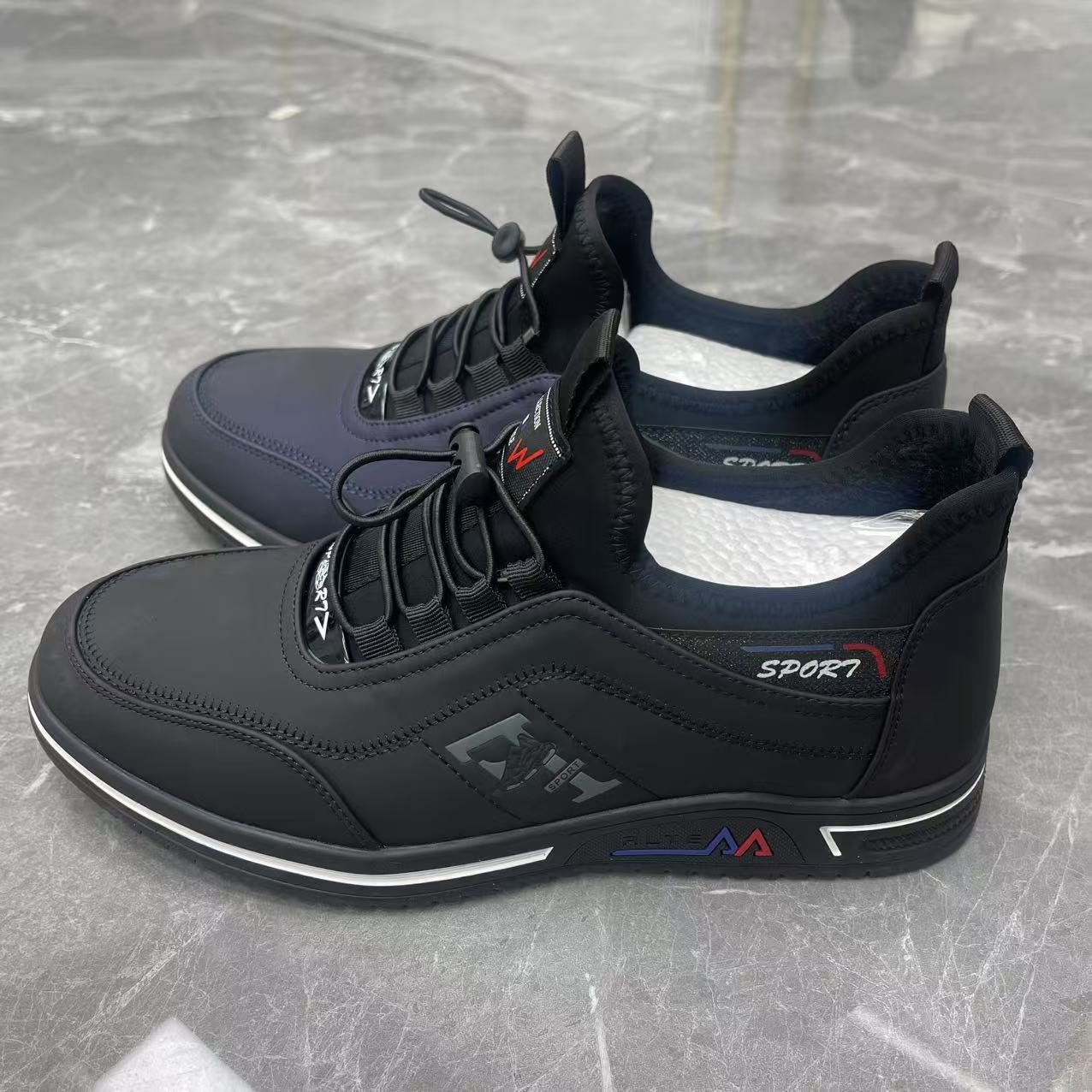 新款冬季88976韩版潮流英伦潮鞋运动百搭休闲板鞋加绒一脚蹬鞋