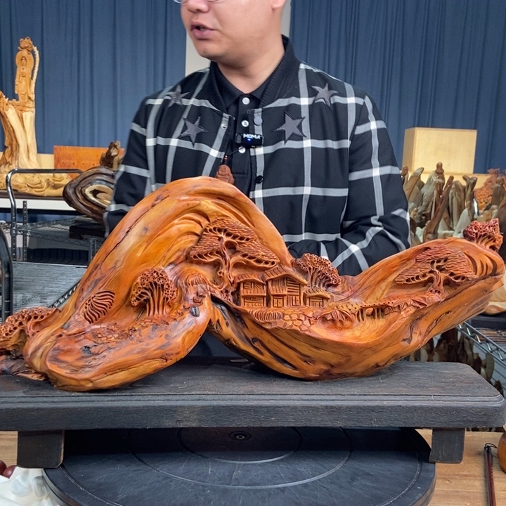 柏木（崖柏）山水倒流香送两盒香