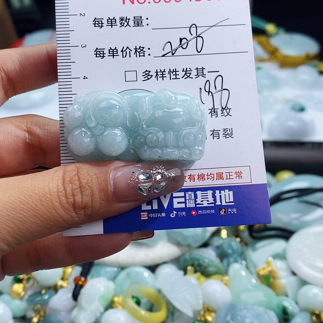 翡翠未镶嵌颈饰4503