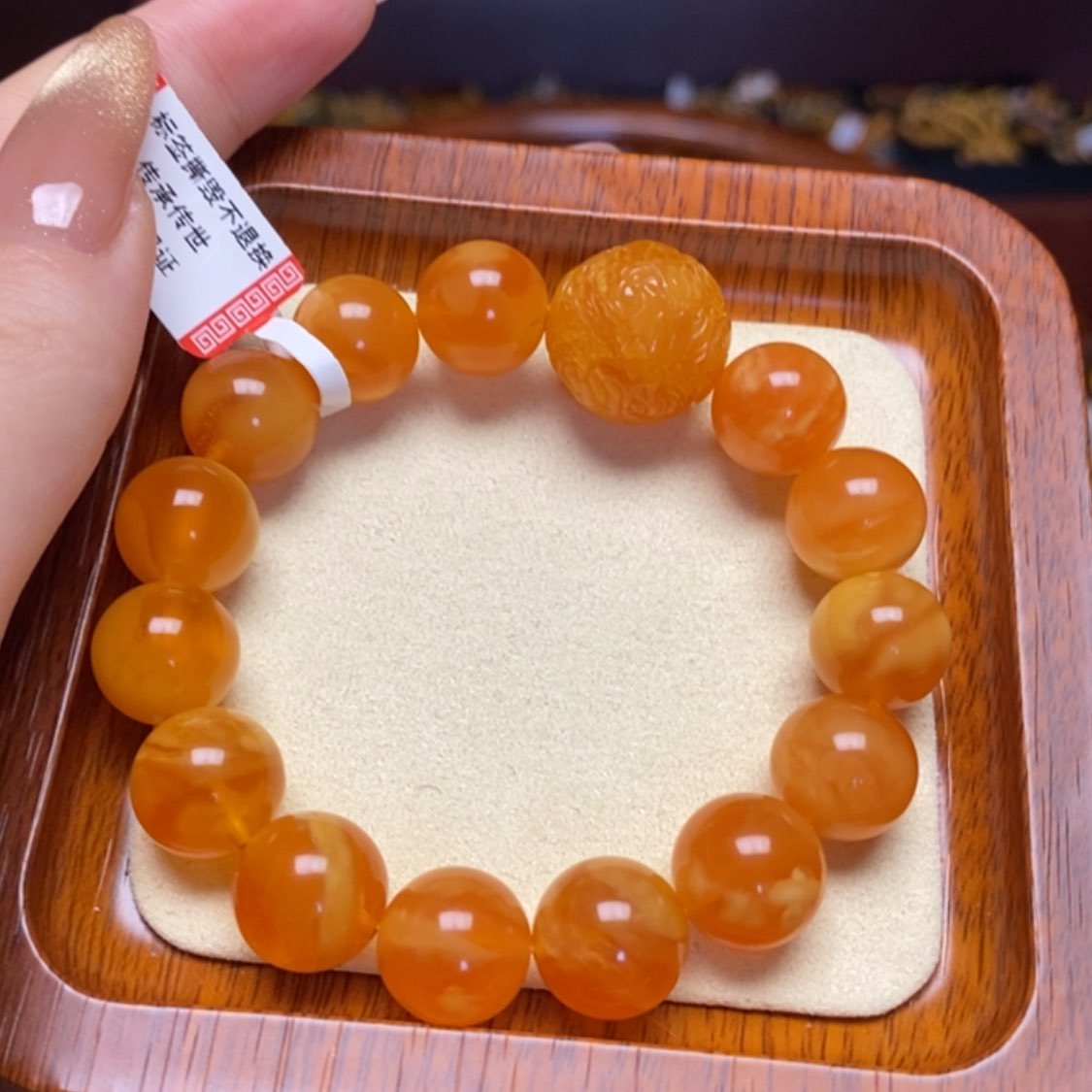 【闪购商品】蜜蜡手链未镶嵌手串