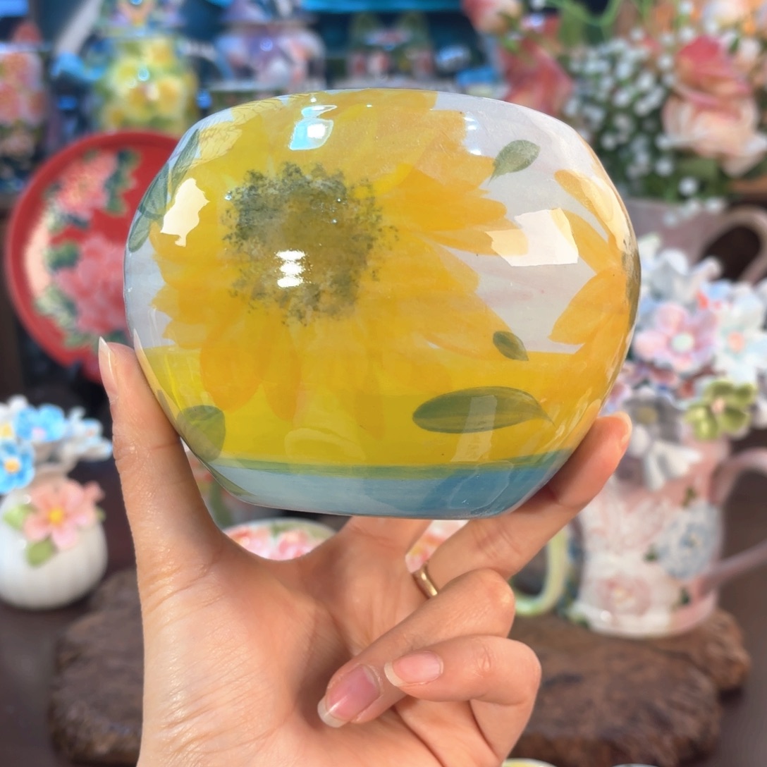 景德镇手绘高温釉下彩陶瓷茶具