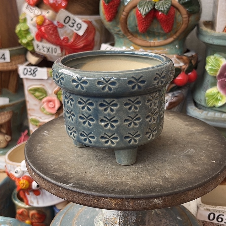 粗陶材质多肉花盆