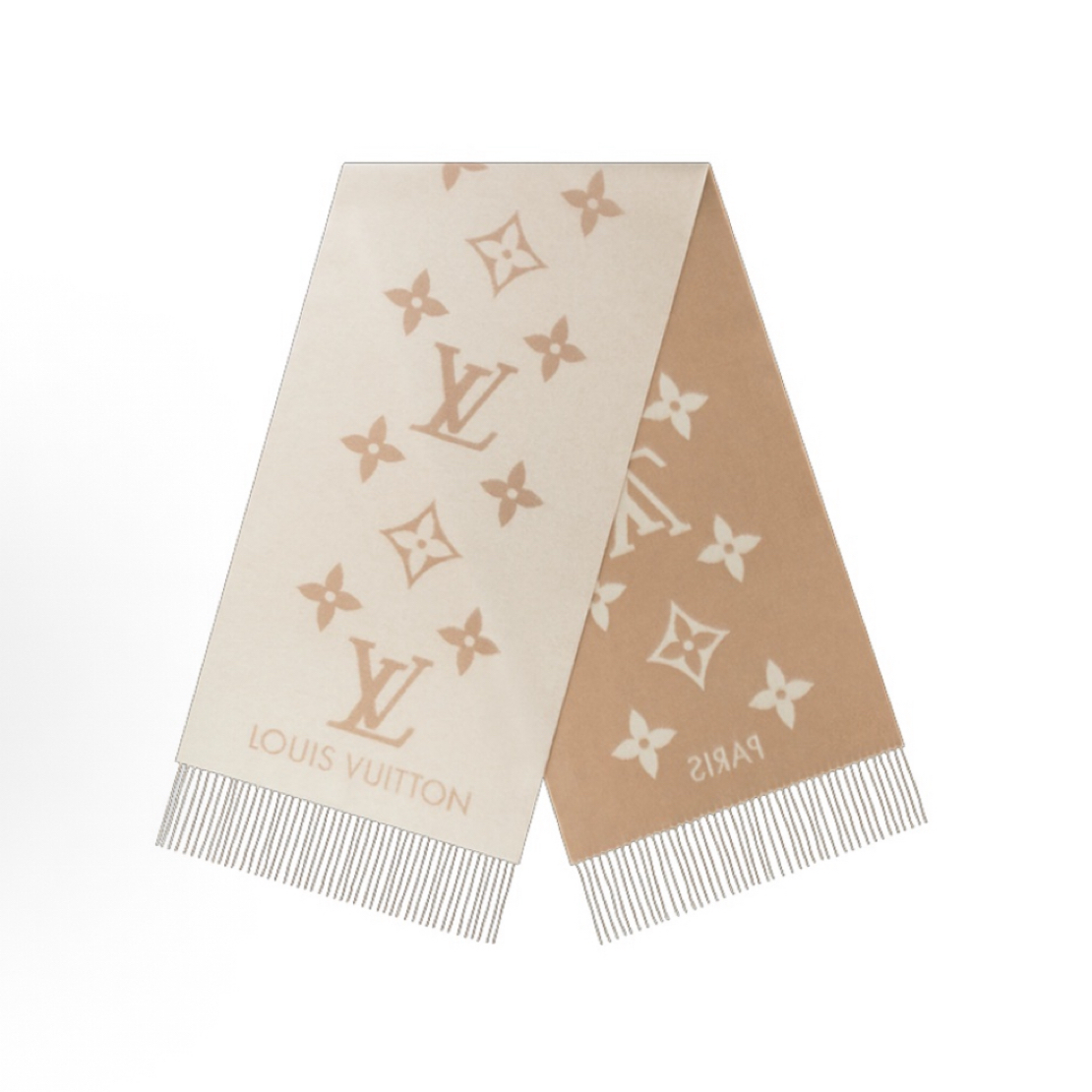 99新 LouisVuitton/路易威登 羊绒绒线围巾 99闲置新带盒