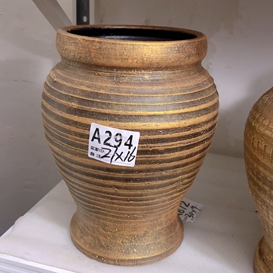 红陶手工制作工艺花盆
