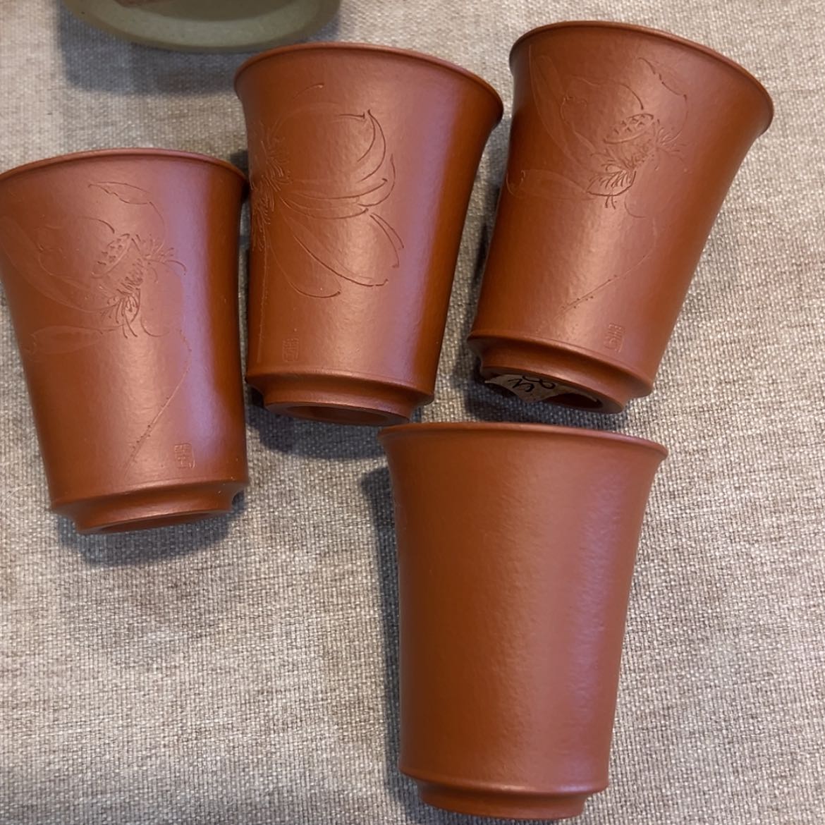 【闪购商品】紫砂茶案朱泥闻香杯