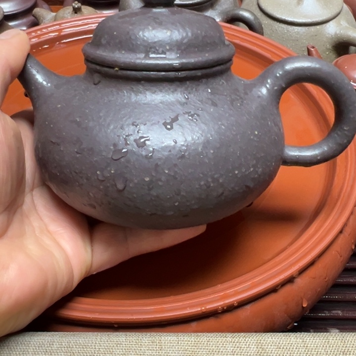 紫砂茶壶天*宜兴原矿天青