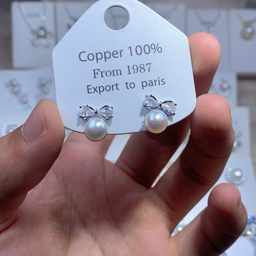 未镶嵌耳饰淡水珍珠