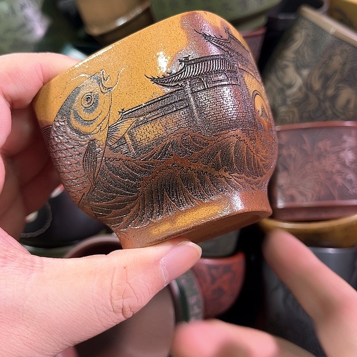 茶杯紫砂全手工紫砂主人杯