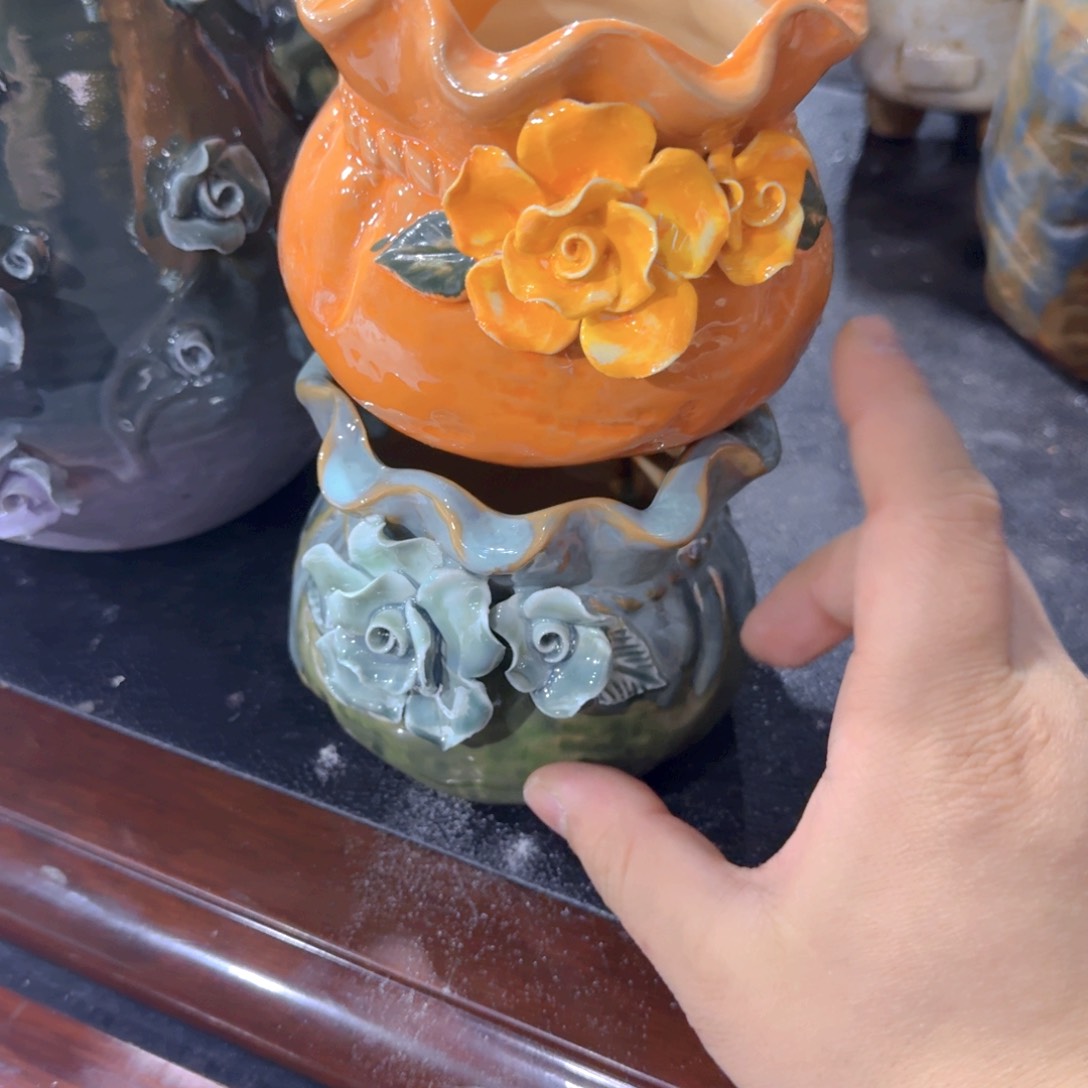 紫砂花盆粗陶盆醋