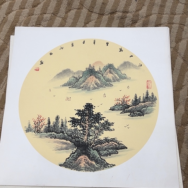 国画花鸟的翅膀是一个巨大的