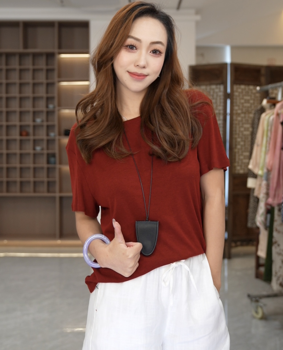 【李美丽专属】品牌新款圆领休闲修身显瘦百搭短袖上衣51502