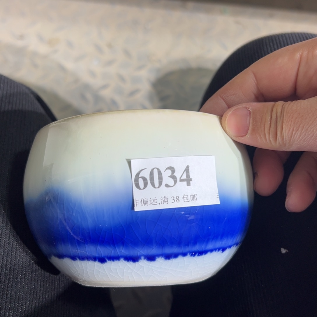 陶瓷口9高7 景德镇手工花盆