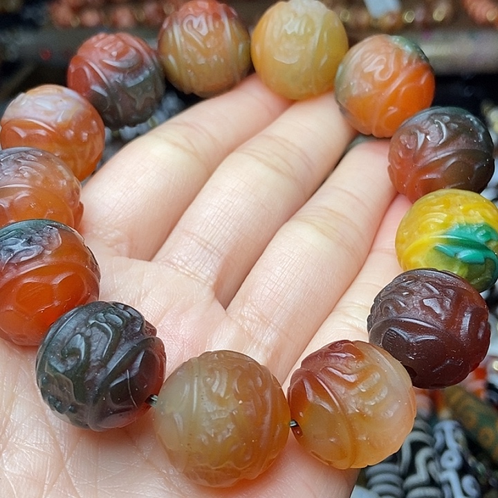 玛瑙/玉髓未镶嵌手链