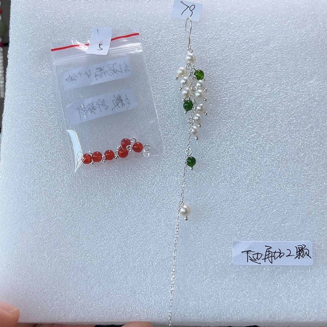 学***墨925银博雅手作S925纯银耳饰