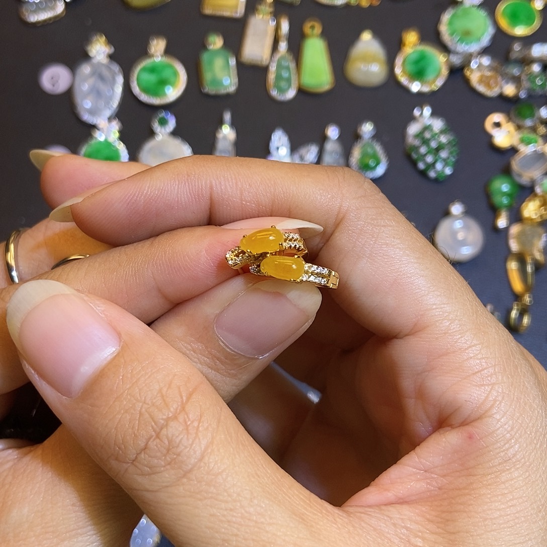 翡翠银S925镶嵌吊坠(不含链)