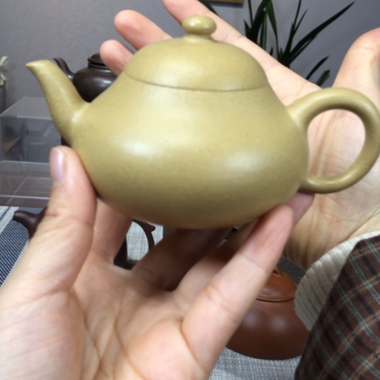 茶壶紫砂梨皮绿梨型170cc