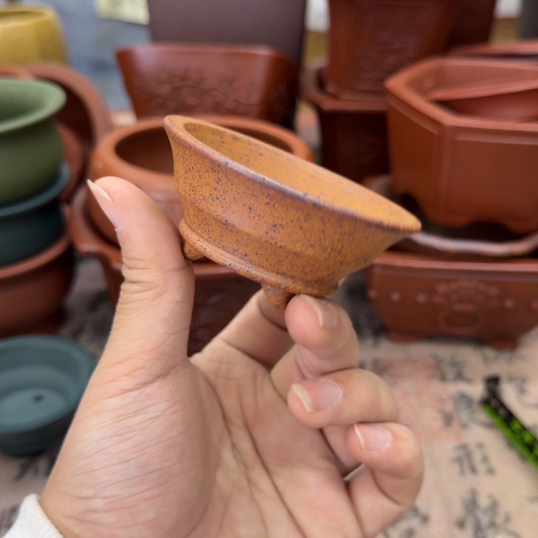 紫砂花盆宜兴紫砂正品6.5x2.5