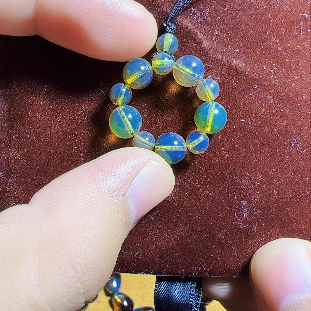 蓝珀珠宝奇石未镶嵌蓝珀挂件