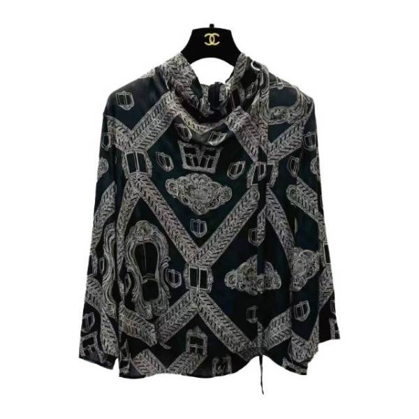 妃鱼/爱马仕/真丝/衬衫/95新/M2/10