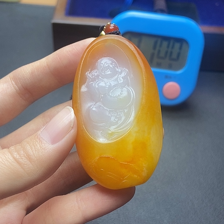 和田玉挂件未镶嵌狗*南N