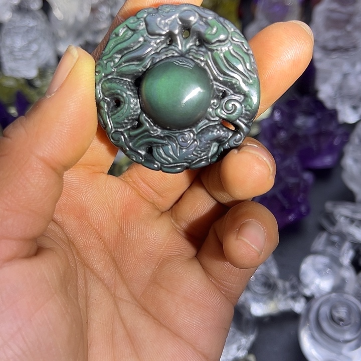 水晶摆件未镶嵌吊坠