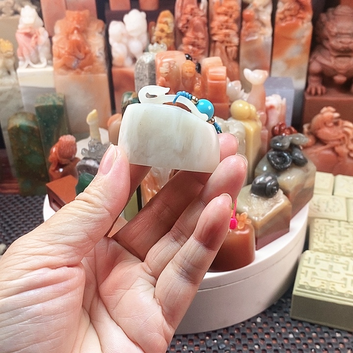 老挝石老挝石随形章如意