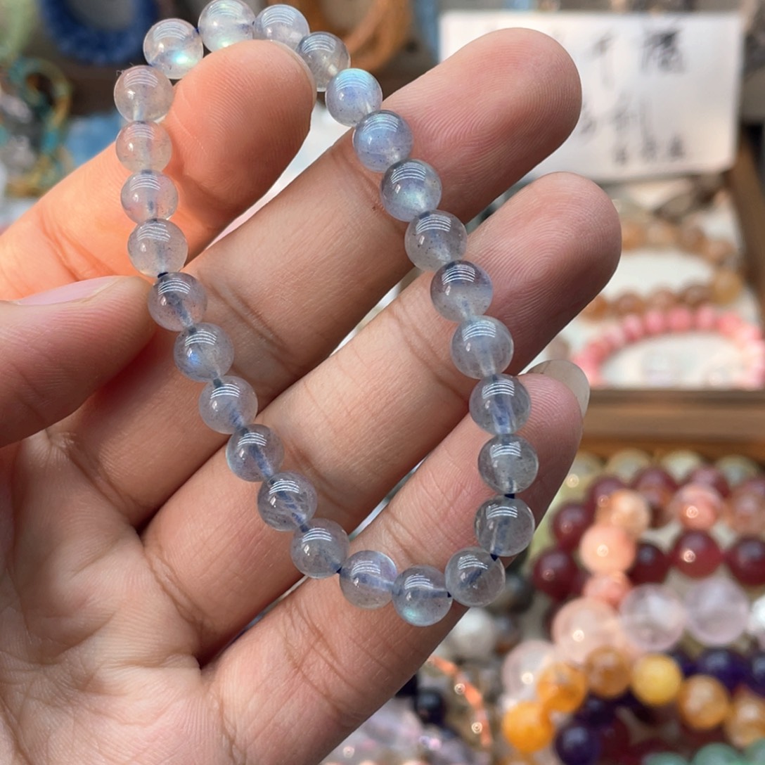 手链未镶嵌水晶7.3咪灰月光