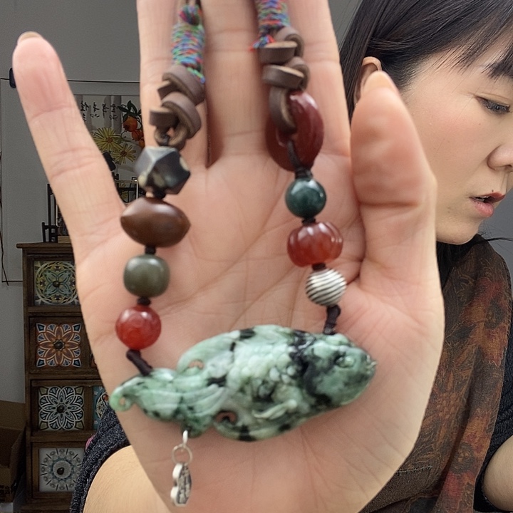 翡翠项链未镶嵌如*项链