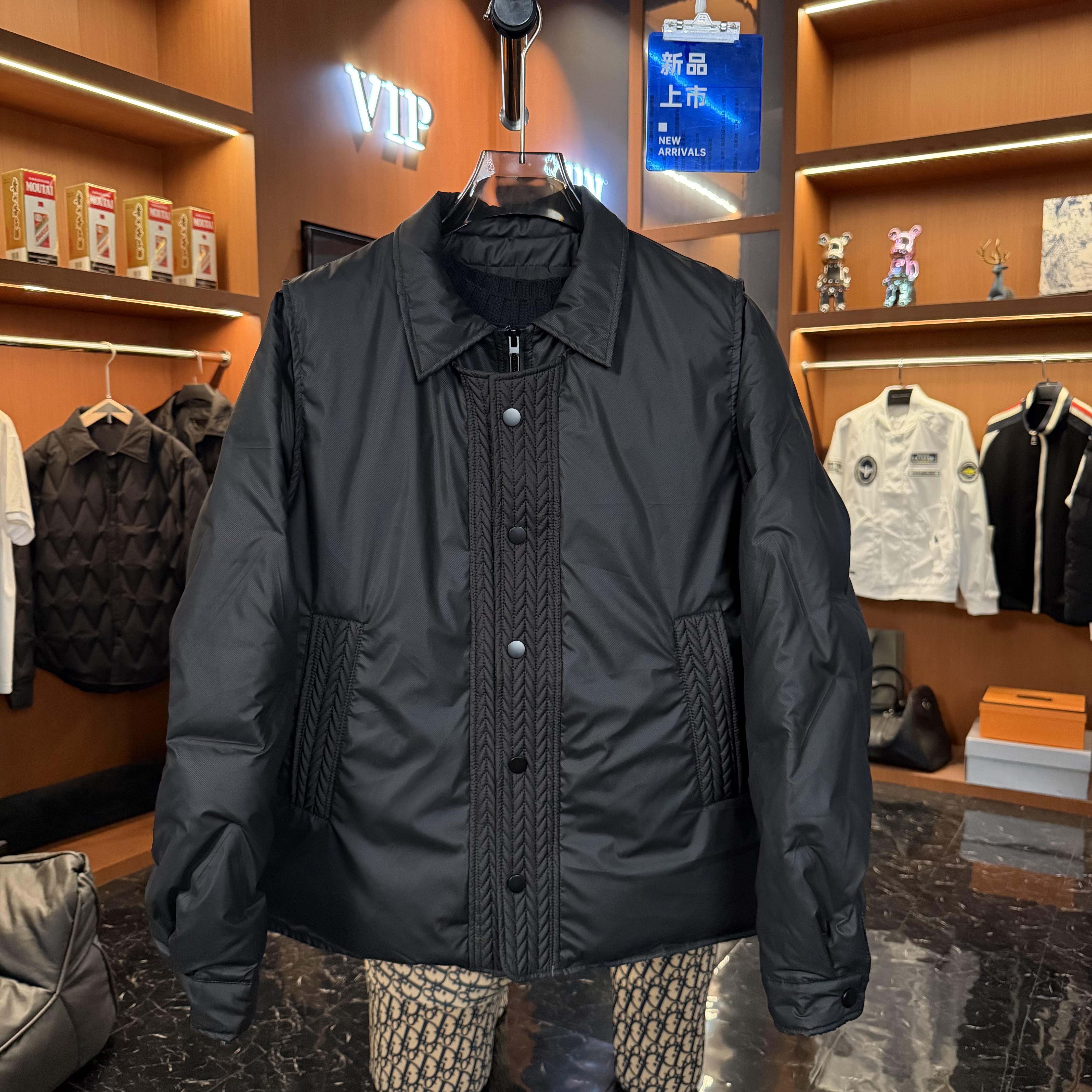 2025冬款『麦穗设计』假两件羽绒服外套加厚保暖白鸭绒（11）