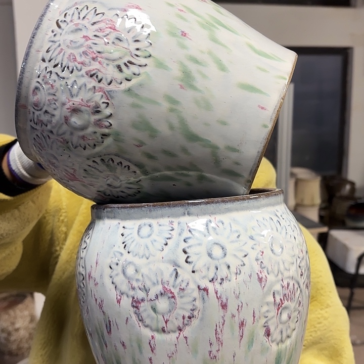 正品高19口17花盆