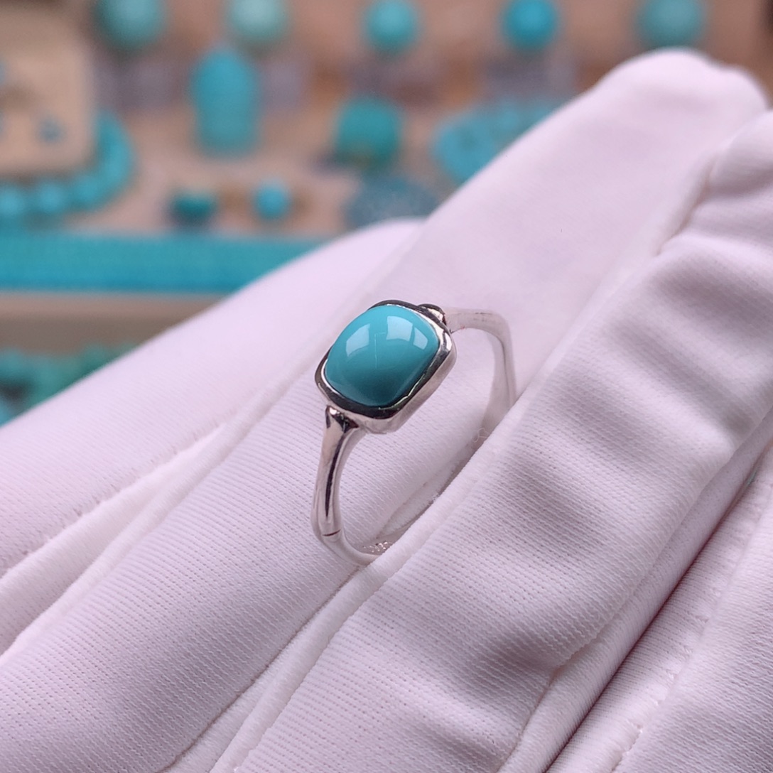 绿松石银S925镶嵌珠宝奇石