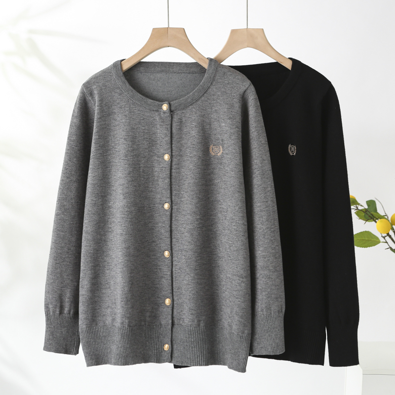 早春开衫毛衣外套女2025胖妹妹大码针织薄短款上衣显瘦220斤