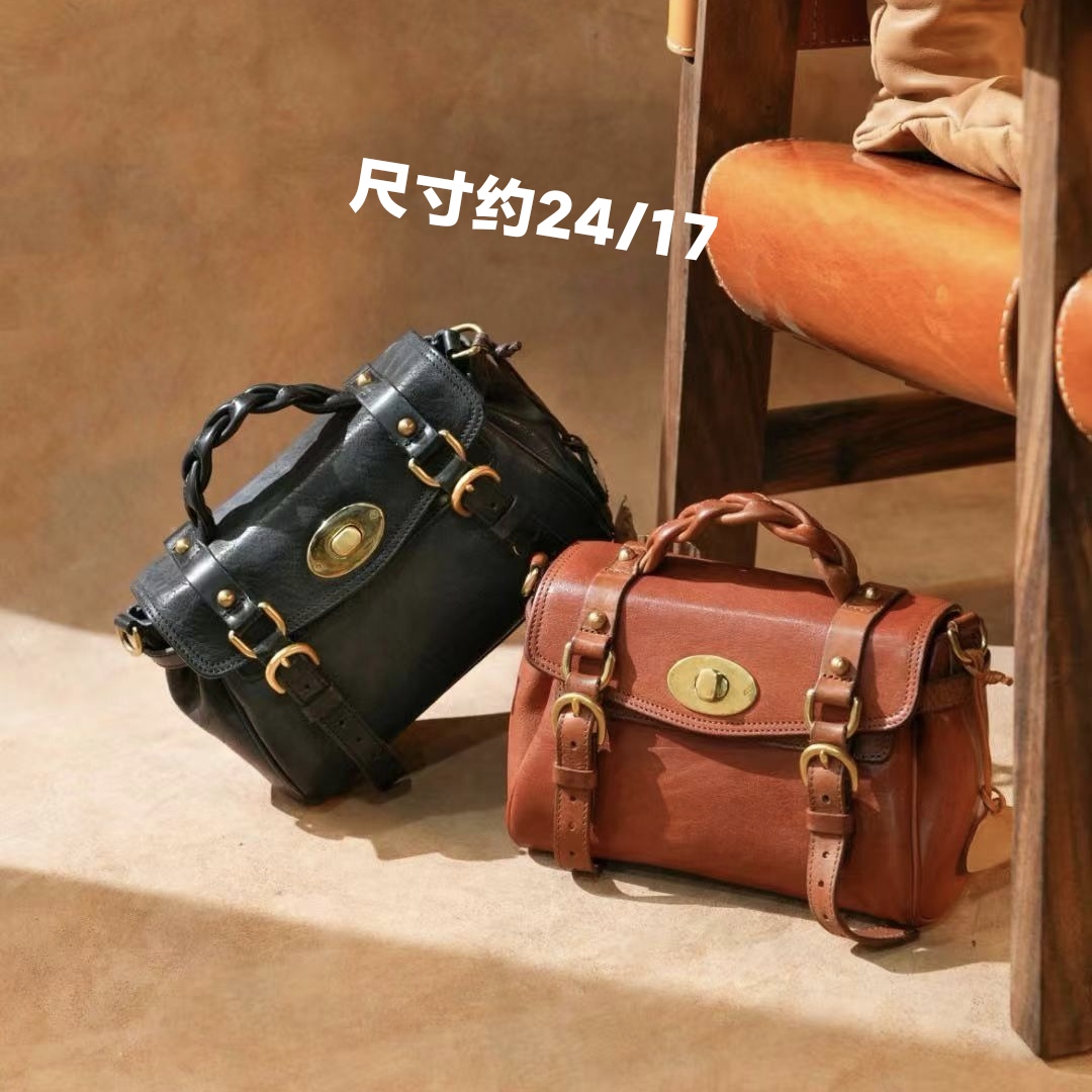 制道手工女士单肩斜挎包复古剑桥手提小鱼牛皮高端质感时尚经典款