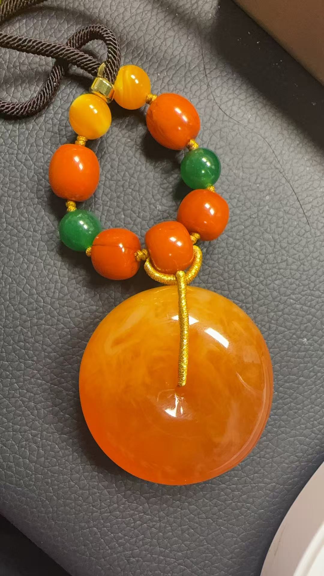 非金属树脂吊坠 新蜜糖料平安扣吊坠