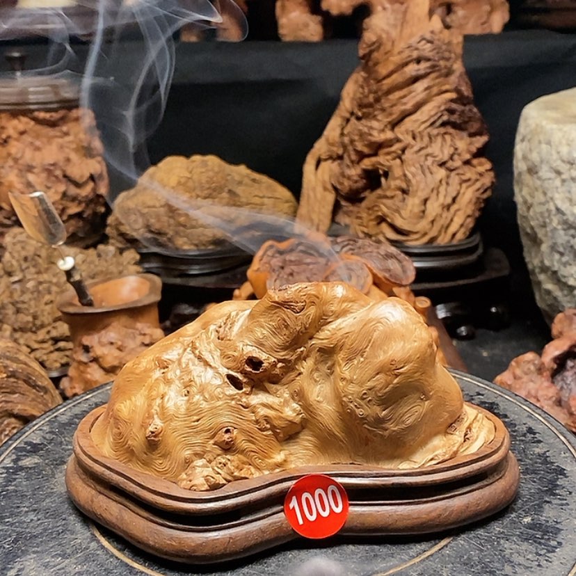 【闪购商品】1000号荔枝木香炉工艺