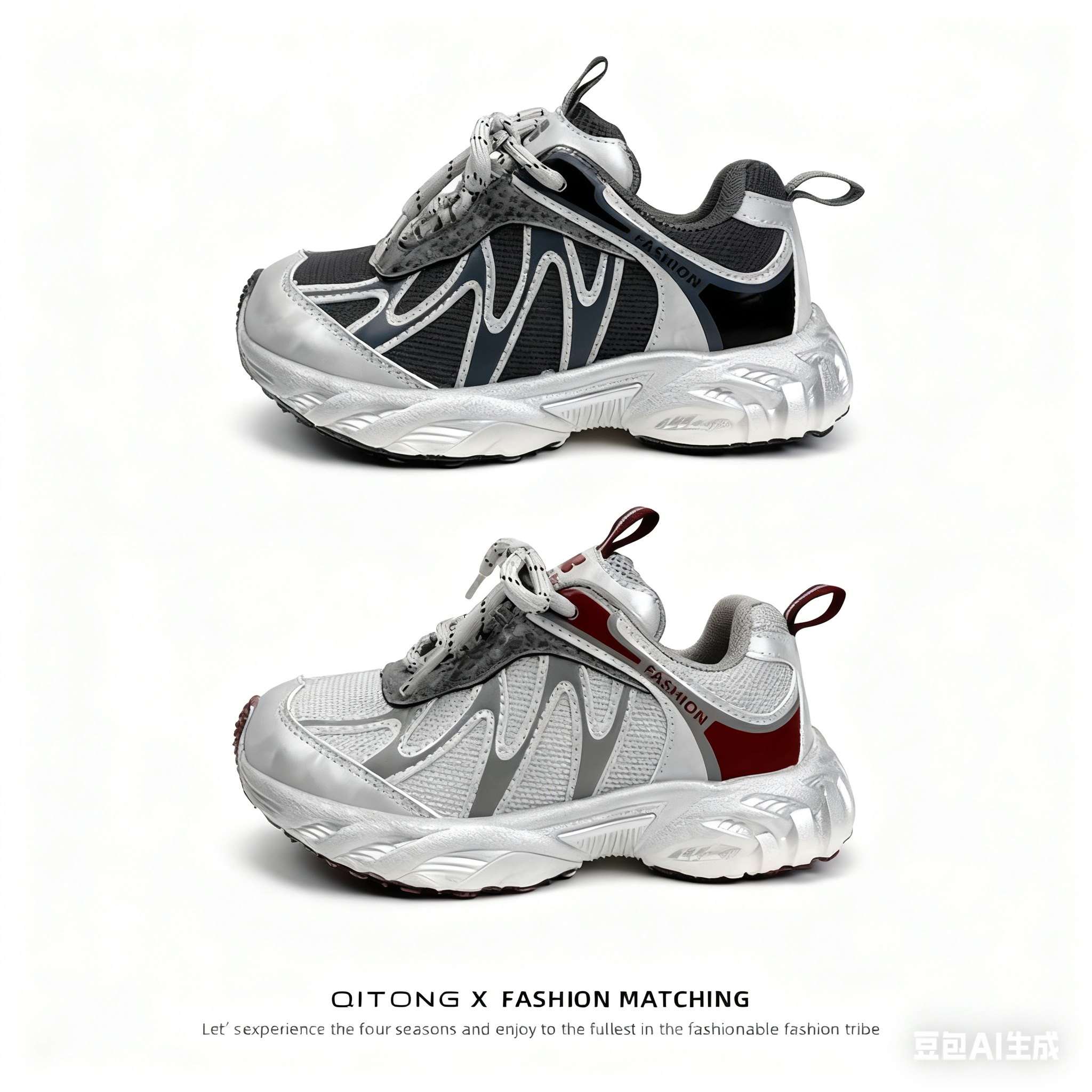 【魔术贴 鞋带固定】儿童运动鞋2025年秋冬新款中大童休闲防滑跑