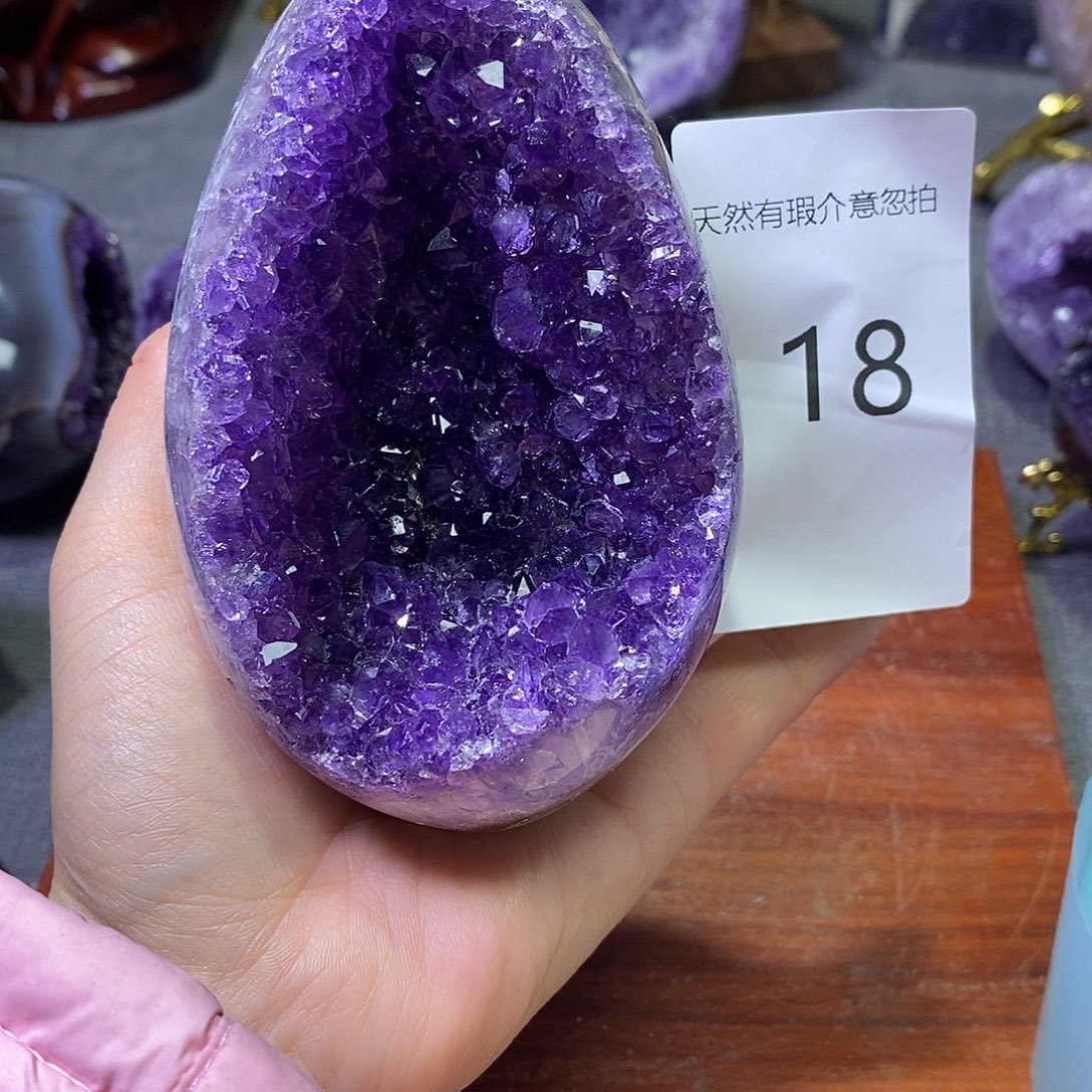 未镶嵌紫晶珠宝半成品