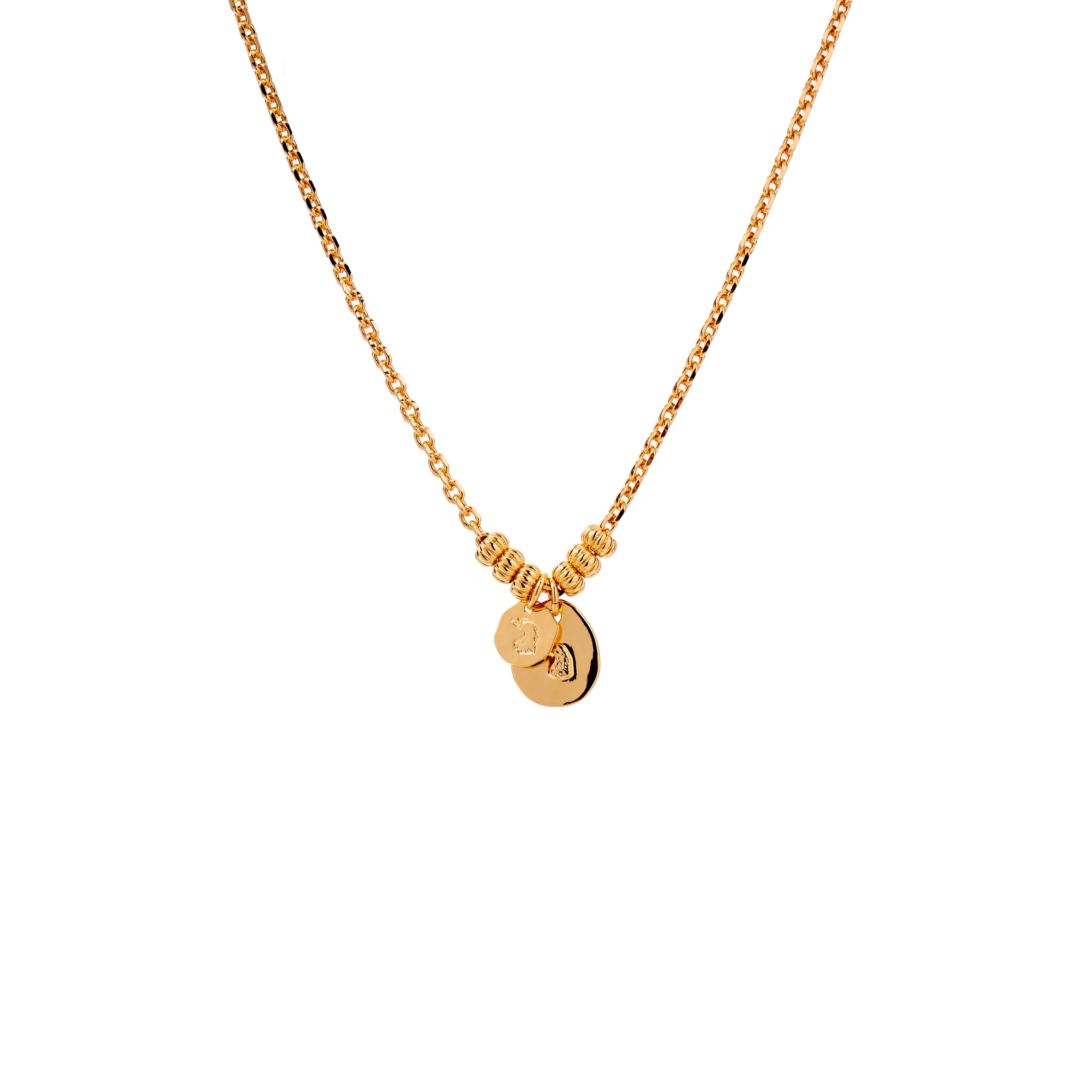 铜合金项链 AKIRUNO品牌金色限定项链镀18K金22.58g