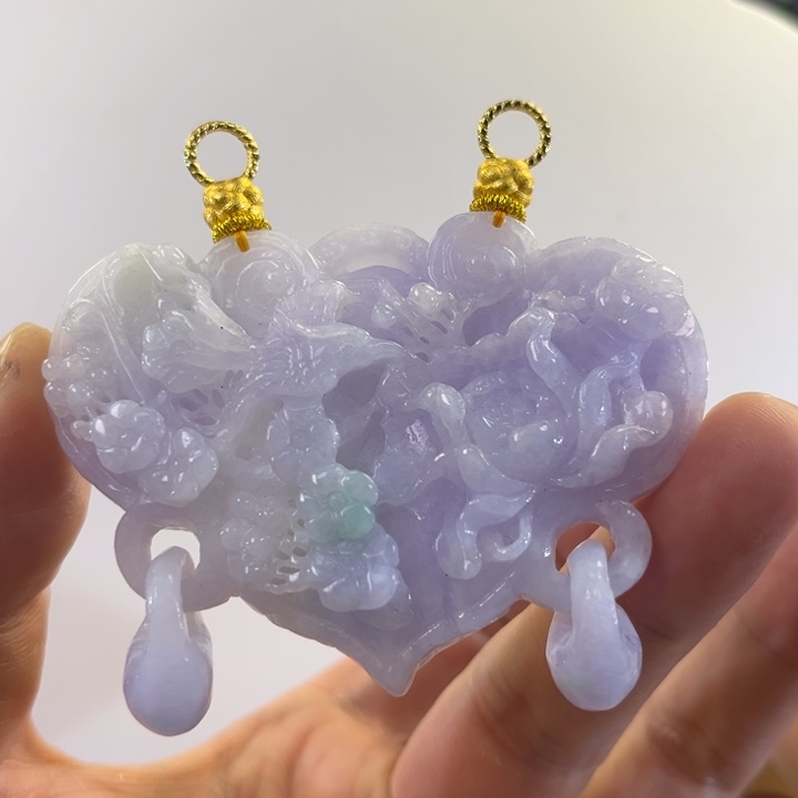 翡翠吊坠(赠链)未镶嵌代编织