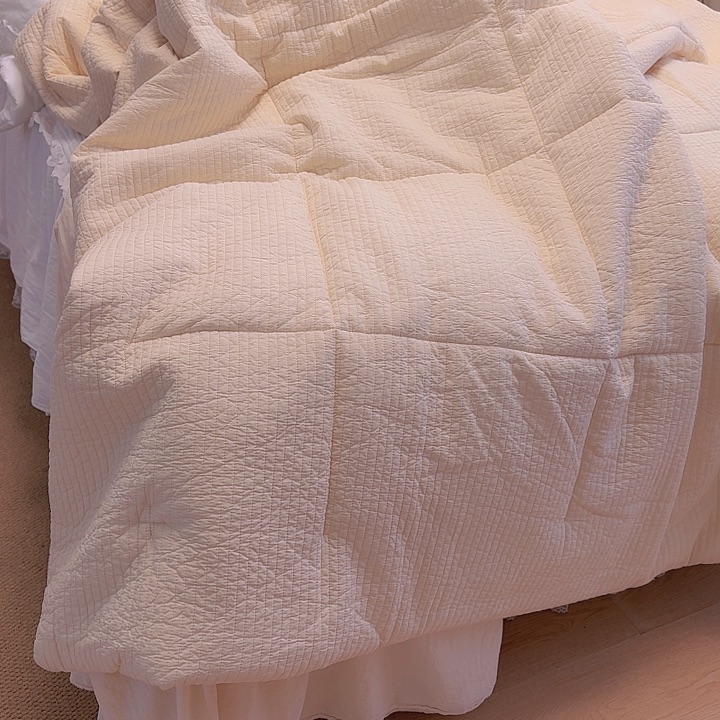 棉砂洗被子黄油色200×230