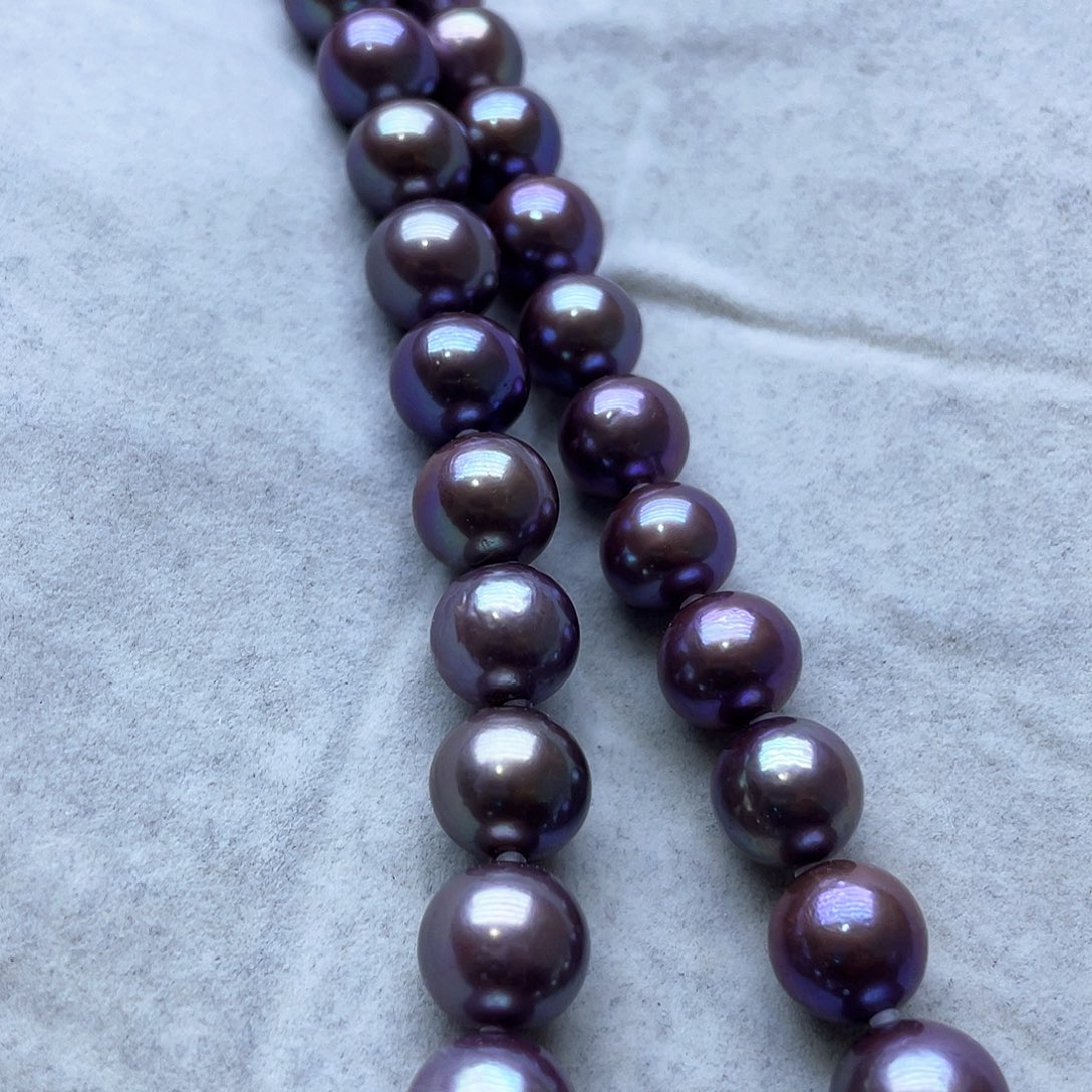 淡水珍珠颈饰银S925镶嵌