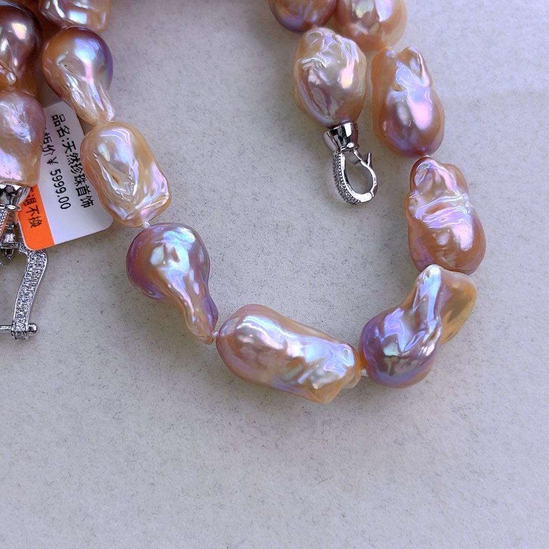 未镶嵌淡水珍珠项链定制159兴*