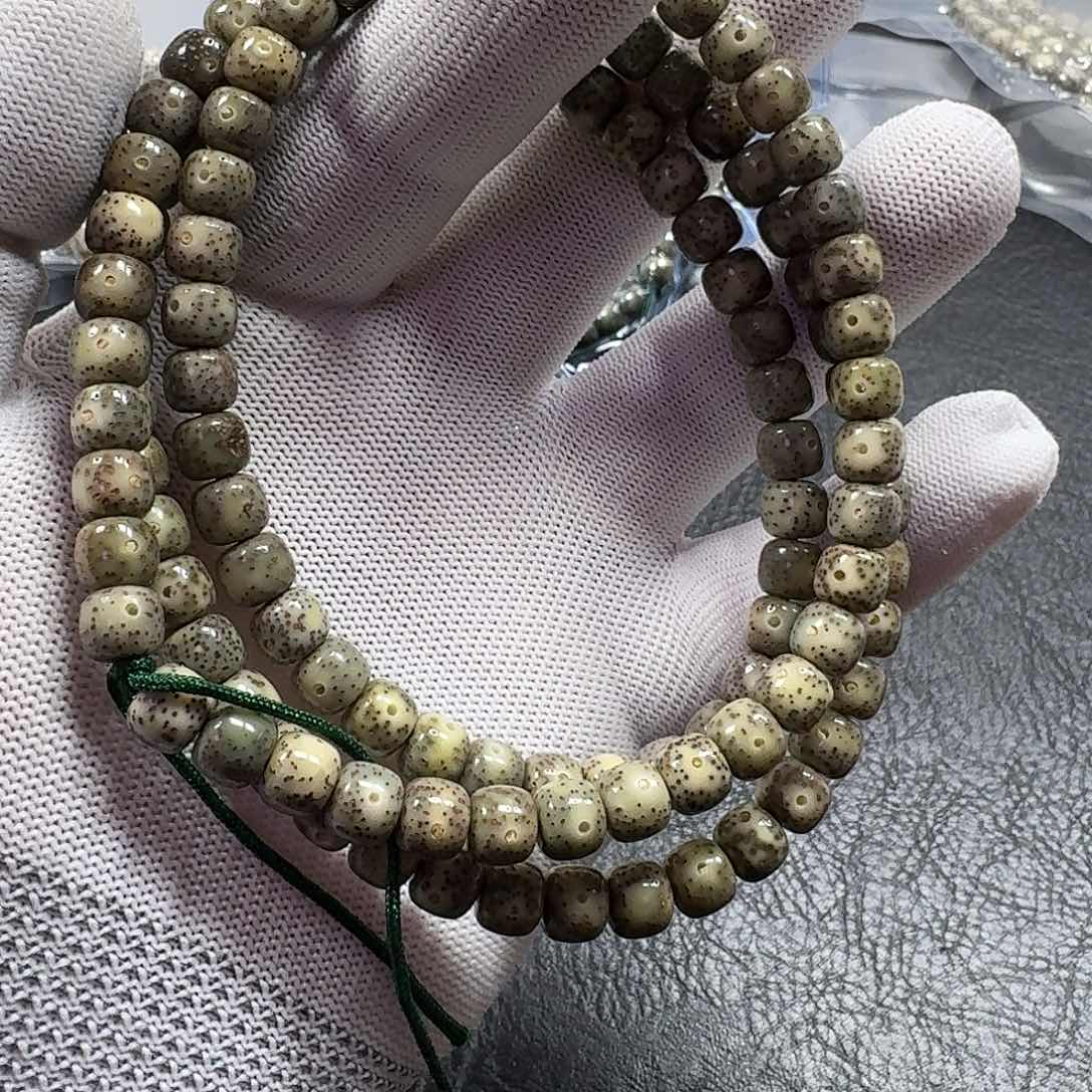 星月菩提手串星月菩提8*7石玉料（拆封练手）