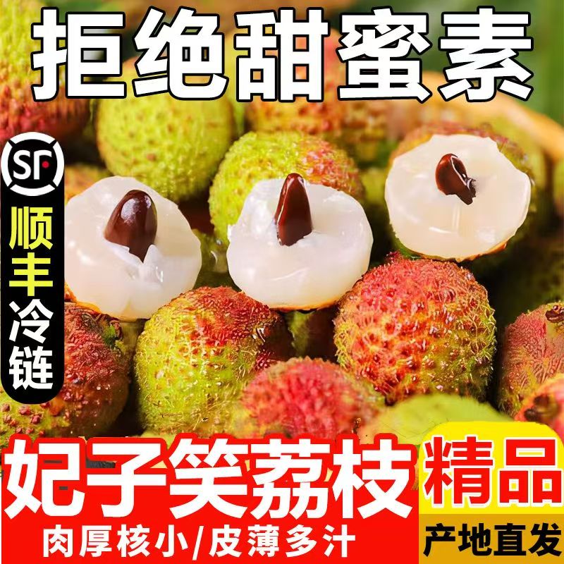 【顺丰冷链】妃子笑荔枝新鲜现摘当季小核水果4.5斤